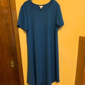 LuLaRoe blue Carly dress